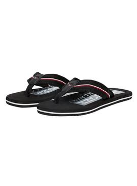 Tongs Tommy Hilfiger Corporate noires pour homme