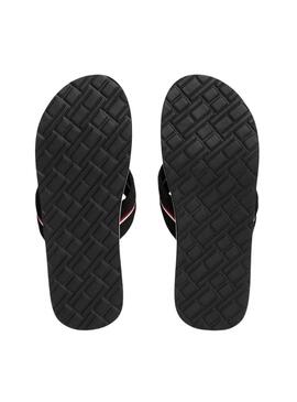 Tongs Tommy Hilfiger Corporate noires pour homme