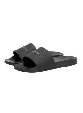  HILIFGER NYC POOL SLIDE Noir