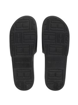  HILIFGER NYC POOL SLIDE Noir