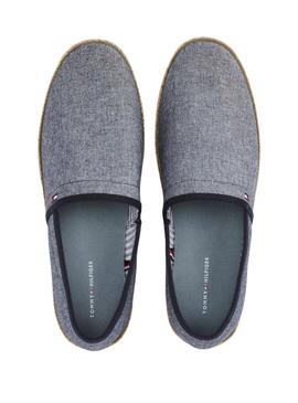 Espadrilles Tommy Hilfiger en chambray bleu marine pour hommes