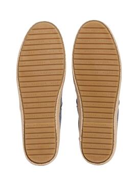 Espadrilles Tommy Hilfiger en chambray bleu marine pour hommes