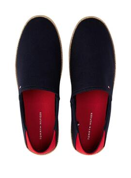 Espadrilles bleues marine Tommy Hilfiger pour homme