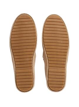 Espadrilles beige Tommy Hilfiger pour homme.