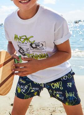  Swimsuit bermuda Mayoral  de bain imprimé marine  pour les enfants