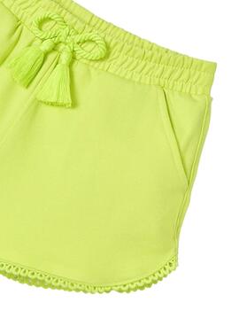  Short Mayoral sport basique jaune pour fille