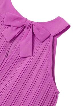 Robe Mayoral plissée rose pour fille de la marque  