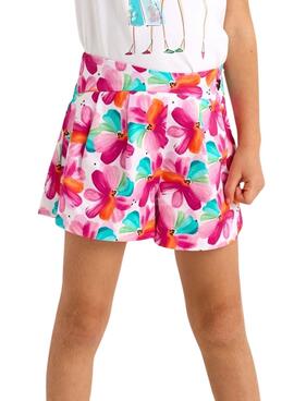 Jupe-pantalon Mayoral imprimée fleurie pour fille