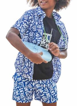 Maillot bermuda  Mayoral  imprimé bleu pour garçon