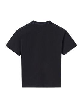 T-shirt Mayoral imprimée côte noir pour garçon