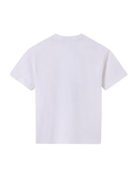 T-shirt Mayoral paysage blanc pour garçon