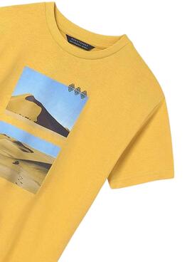 T-shirt Mayoral désert jaune pour garçon