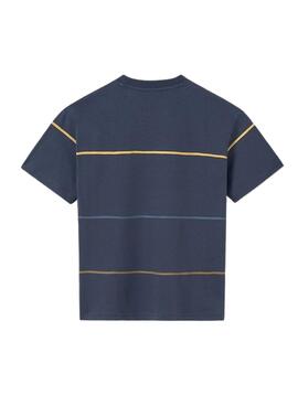 T-shirt Mayoral  à rayures marine  pour garçon