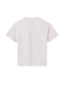 T-shirt Mayoral imprimé palmier blanc pour garçon
