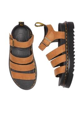 Sandales Dr Martens Blaire marron pour femme
