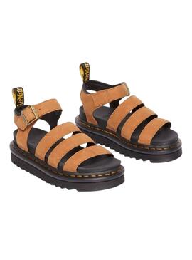 Sandales Dr Martens Blaire marron pour femme