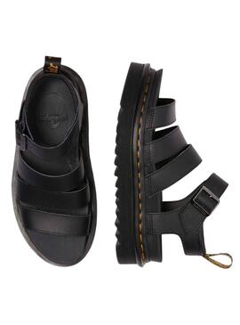 Sandales Dr. Martens Blaire noires pour femmes