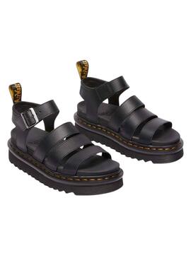 Sandales Dr. Martens Blaire noires pour femmes