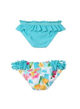 Pack 2 Culottes Mayoral turquoise pour fille.