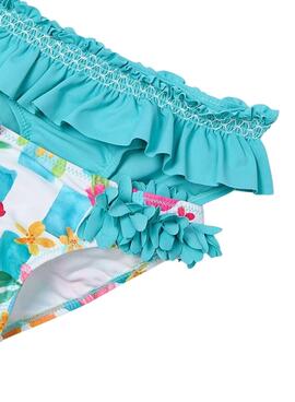 Pack 2 Culottes Mayoral turquoise pour fille.