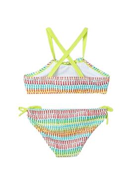 Maillot Mayoral  bain imprimé à nœud pour fille  .