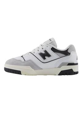  Sneakers New Balance PSBB550 blanc et noir pour enfants