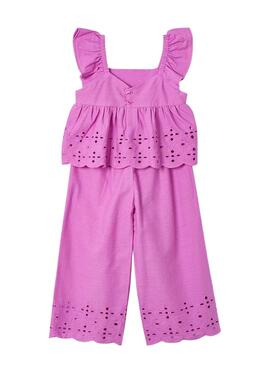 Ensemble Mayoral pantalon et haut perforés pour fille