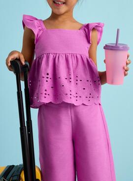 Ensemble Mayoral pantalon et haut perforés pour fille