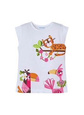 Ensemble Mayoral 3 pièces animaux rose pour fille