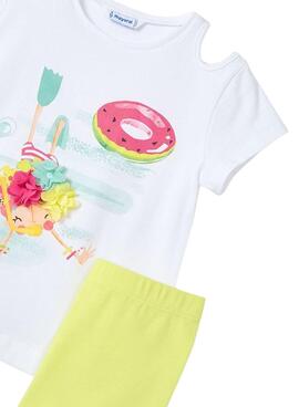 Set  Mayoral leggings et t-shirt avec ouvertures pour fille
