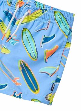 Maillot de bain Mayoral imprimé surfeur bleu pour garçon