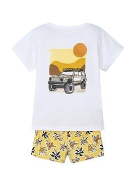 Ensemble Mayoral  de bain jaune et t-shirt pour enfant  