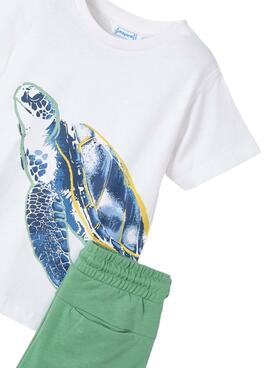 Ensemble bermuda et t-shirt tortue pour enfant de la marque Mayoral