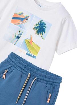 Ensemble Mayoral short et t-shirt ocean pour enfant