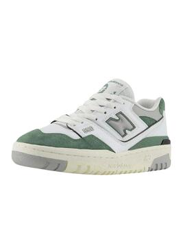 Chaussures New Balance 550 blanc vert pour enfants