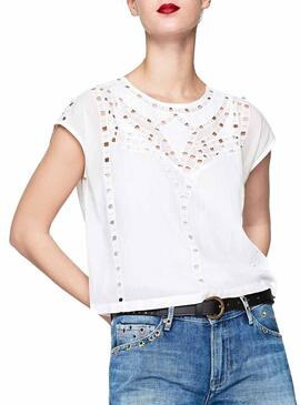 Blouse Pepe Jeans Tanya Blanc Femme