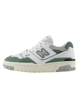 Chaussures New Balance 550 blanc vert pour enfants