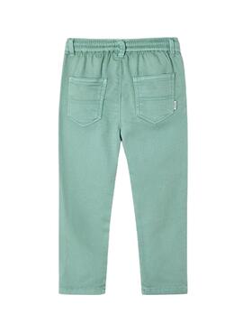 Pantalon Mayoral en serge vert à cordon pour garçon