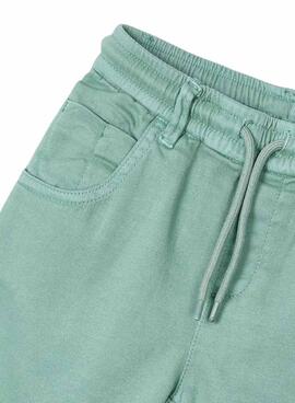 Pantalon Mayoral en serge vert à cordon pour garçon