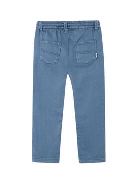 Pantalon Mayoral à cordon en serge bleue pour garçon