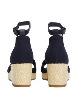 Sandales Tommy Hilfiger Flag Criss marine pour femme