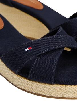 Sandales Tommy Hilfiger Flag Criss marine pour femme