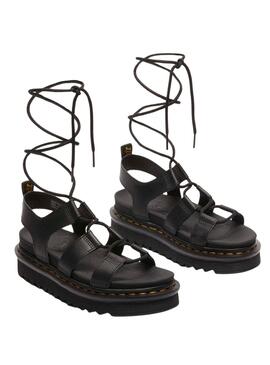 Sandales Dr. Martens Nartilla noires pour femme.