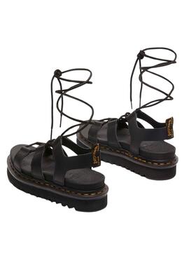 Sandales Dr. Martens Nartilla noires pour femme.