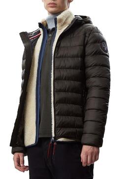 Veste Napapijri Aerons Hood Vert pour Homme