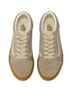 Chaussures Vans Old Skool Teen en taupe