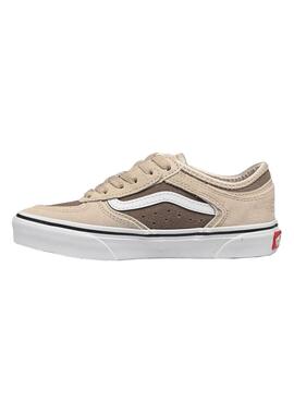 Chaussures Vans Rowley Classic chameau pour enfants, garçons et filles