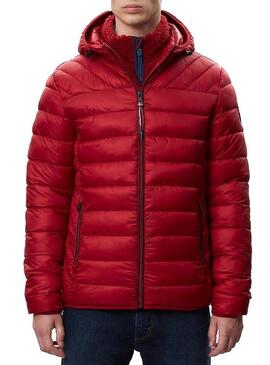 Veste Napapijri Aerons Hood Rouge pour Homme