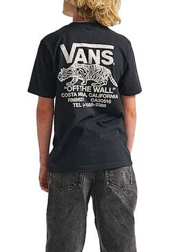 T-shirt Vans Sneaky noir pour enfant