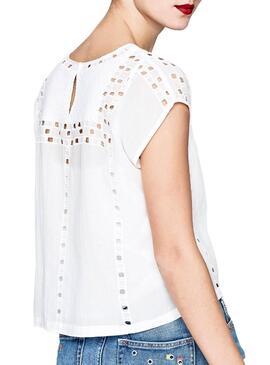 Blouse Pepe Jeans Tanya Blanc Femme